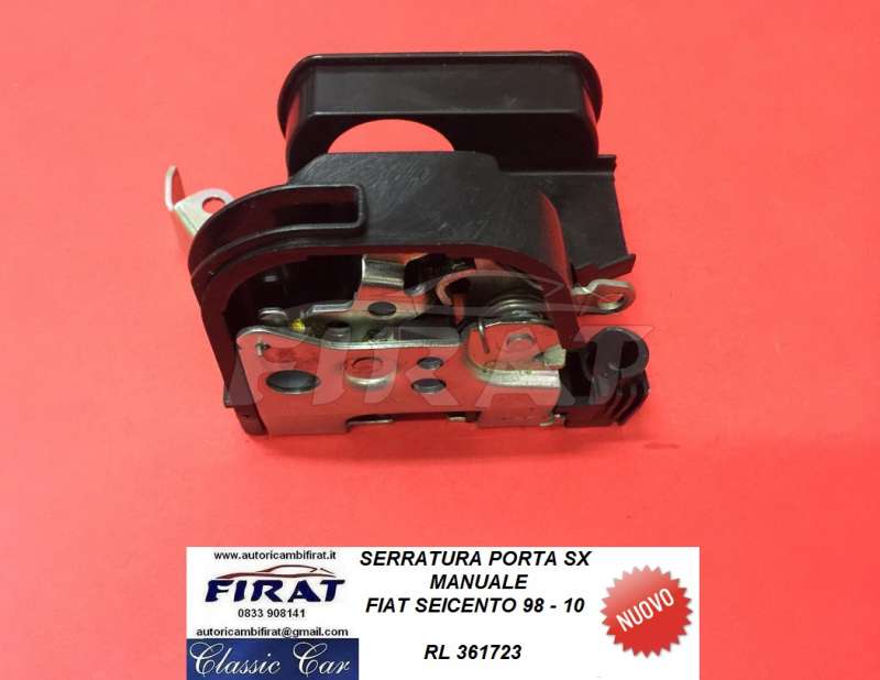 SERRATURA PORTA FIAT SEICENTO 98 - 10 SX (361723)